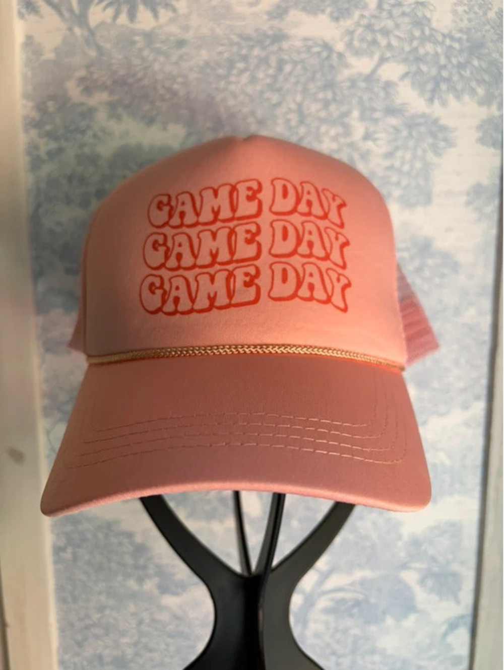 Game day pink trucker cap